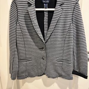 Splendid striped, Raw hem blazer